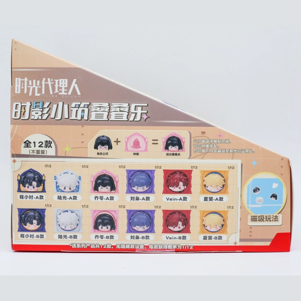 Link Click Animation Miniature Model Stacking Figures Fridge Magnet Anime Peripheral Blind Box Toy Collection