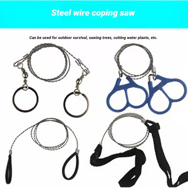 Portable Hand Pulled Wire Saw, Hunting Wire Saw, Life-saving Saw, Mostly Used For Outdoor Survival, Camping, Hiking