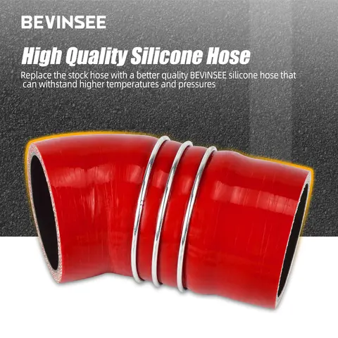 Twin-Turbo Reinforced Silicone Boost Hose for BMW E90 Saloon 335d/E91 Estate 335d/E92 Coupe 335d,Replace 11617812274,11618506786 10 best sales 335d e92 - №2