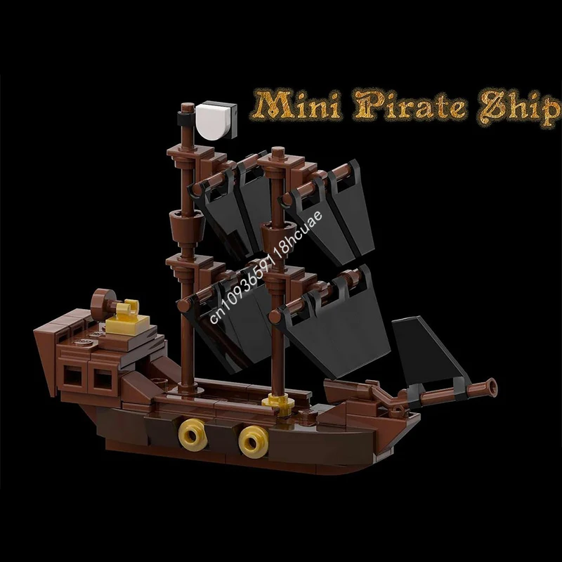 94 pçs moc mini navio pirata micro display construir nan modelo blocos de construção artesanato brinquedos aniversário arquitetura ideia presentes natal