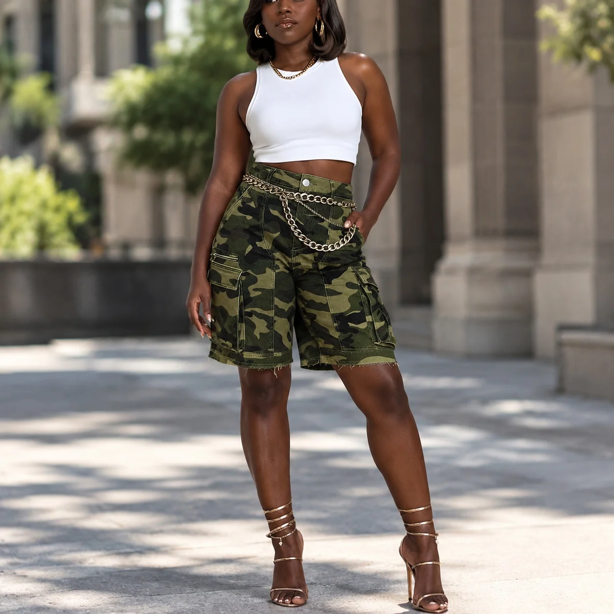 Mid Rise Distressed Jeans Professional Chic with Medium Stretch Shorts Loose Fit Medium Stretch Sexy Mid Rise Women Shorts