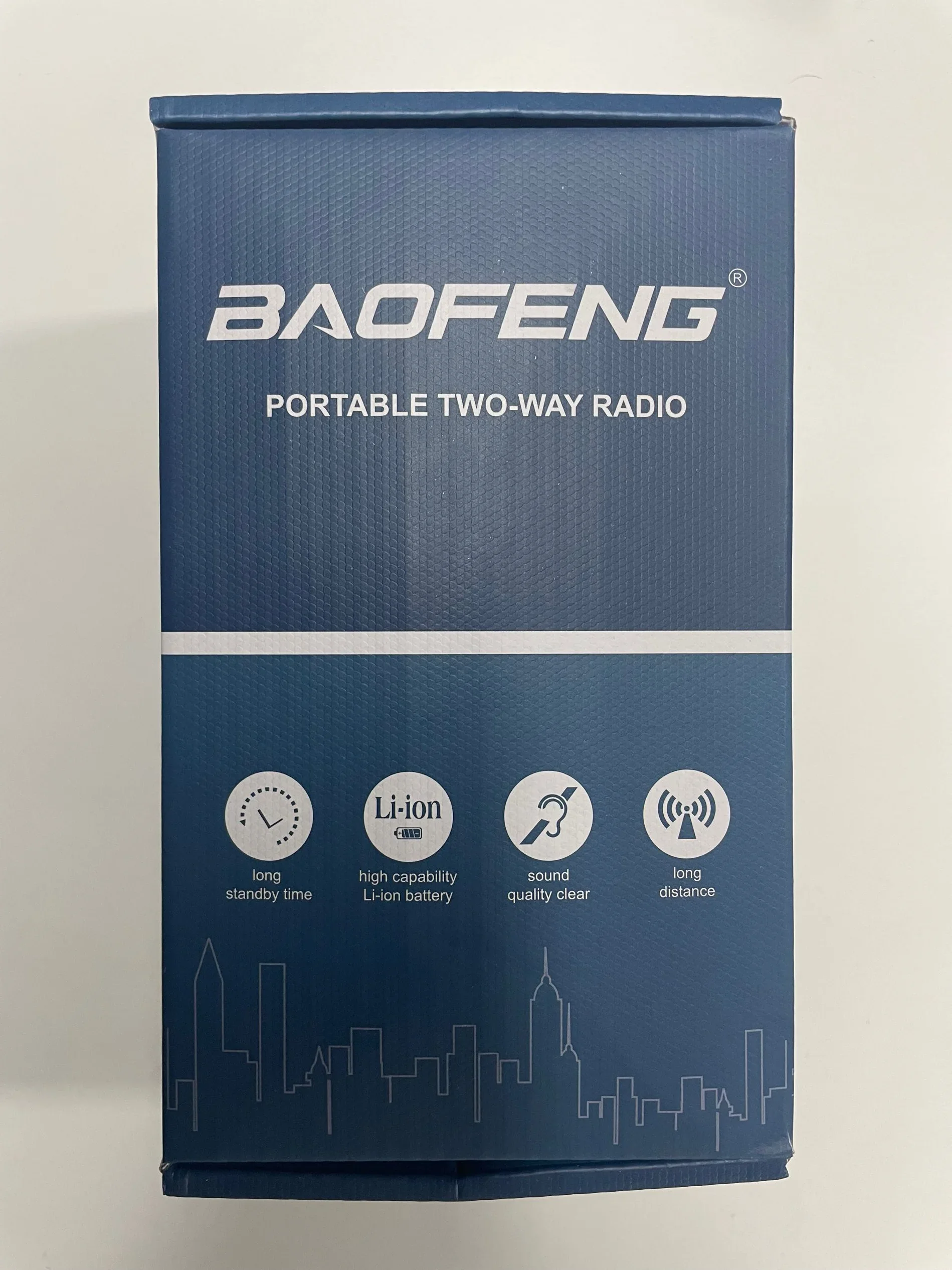 BaoFeng rádio em dois sentidos portátil de longo alcance Walkie Talkie, BF-1909, 10 watts, UHF, 400-470MHz, 3800mAh, VOX BCL, 2pcs