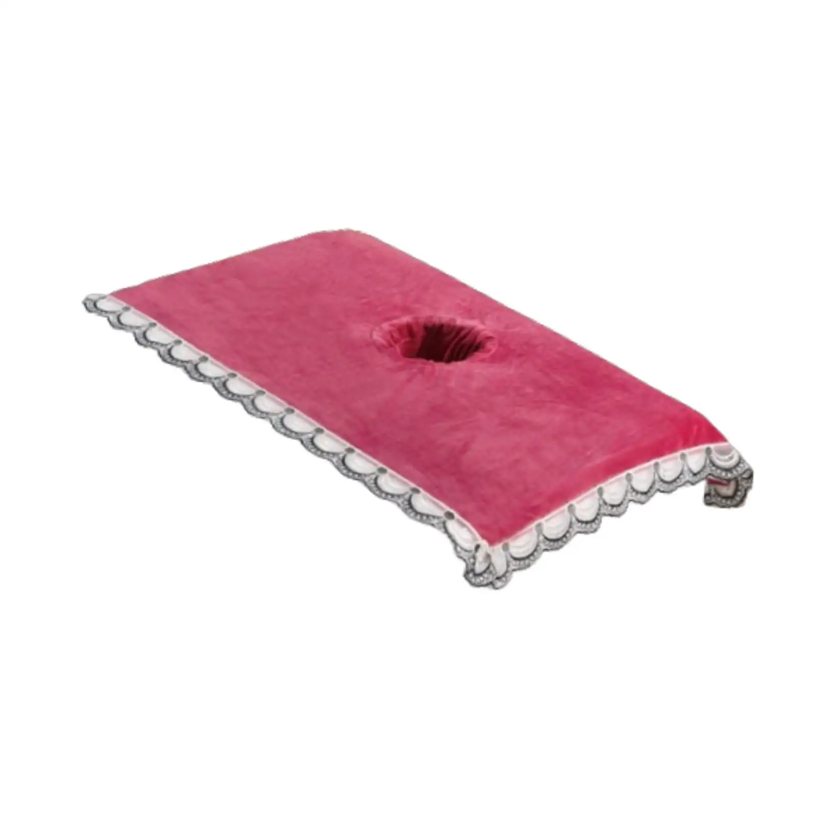 2xSalon Massage Table Towel Absorbent Towel with Hole Soft Message Bed Cloth Face Hole Massage for Beauty Salon SPA