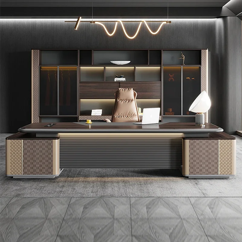 Executive Desk Office Tables Work Furniture Home Reading Bedroom Room Desktop Automatic Table Writing Auxiliary Standing Seating