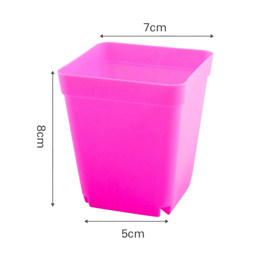 Garden Tools Flower Pot 10pcs Hollow Design Plastic Plastic Frosted Small Square Durable. Not Easy To Deform Strong