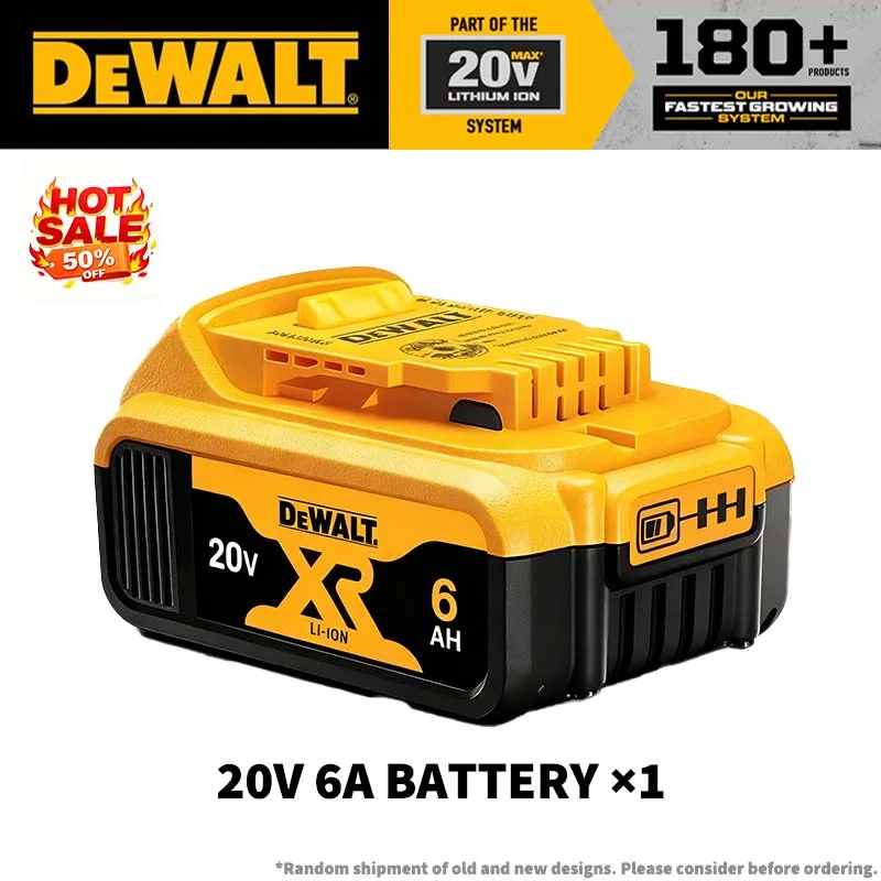 DeWALT XR 100% Original Battery 18V/20V/60V 2Ah 5Ah 6Ah 9Ah DCB200 DCB202 DCB205 DCB206 DCB209 DCB609 Power Tool with Charger image 3