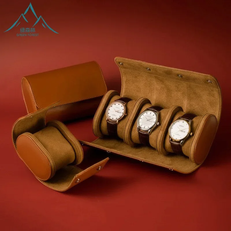 Storage Watch Box, Mechanical Watch, Protective , Leather WatchDust-proof Watch Bag 1 2 3 Digits, Travel Portable Watch Bag