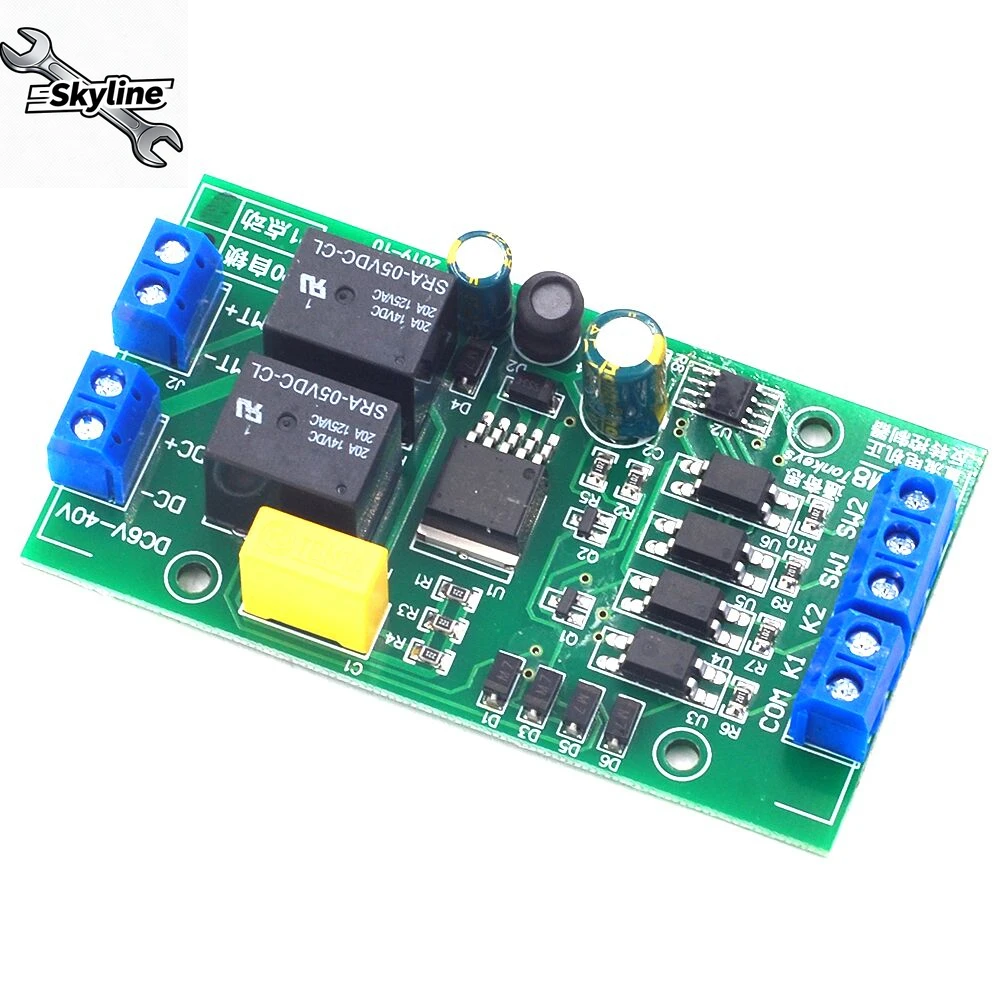DC 6-24V Motor Forward/Reverse Relay Module, Control Board with Limit Switch Interface, Low-Level Trigger, P0/P1 Modes