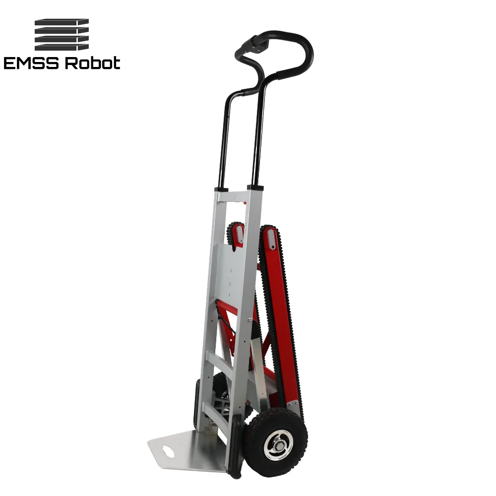 แบตเตอรี่ขนส่งการขนส่ง Climber Crawler อลูมิเนียมพับรถเข็นขับเคลื่อนแพลตฟอร์มพับไฟฟ้าแพลตฟอร์มพับได้รถเข็น