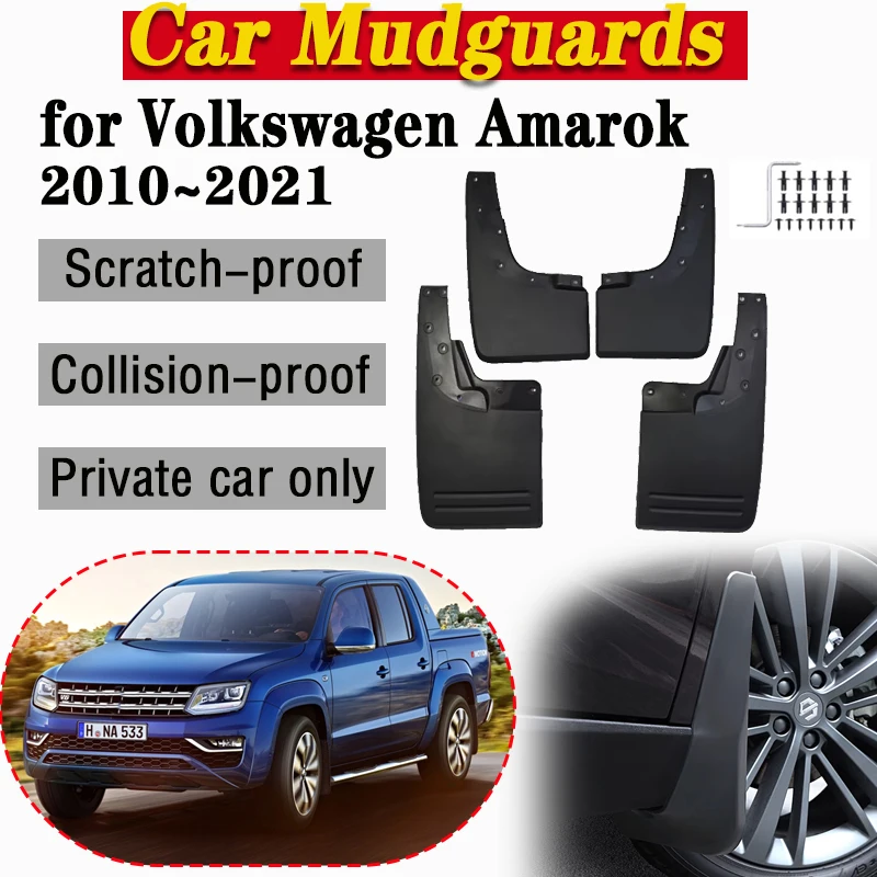 Para VW Volkswagen Amarok 2H 2010 ~ 2020 2021 guardabarros guardabarros protector contra salpicaduras guardabarros rueda delantera trasera accesorios de herramientas para guardabarros