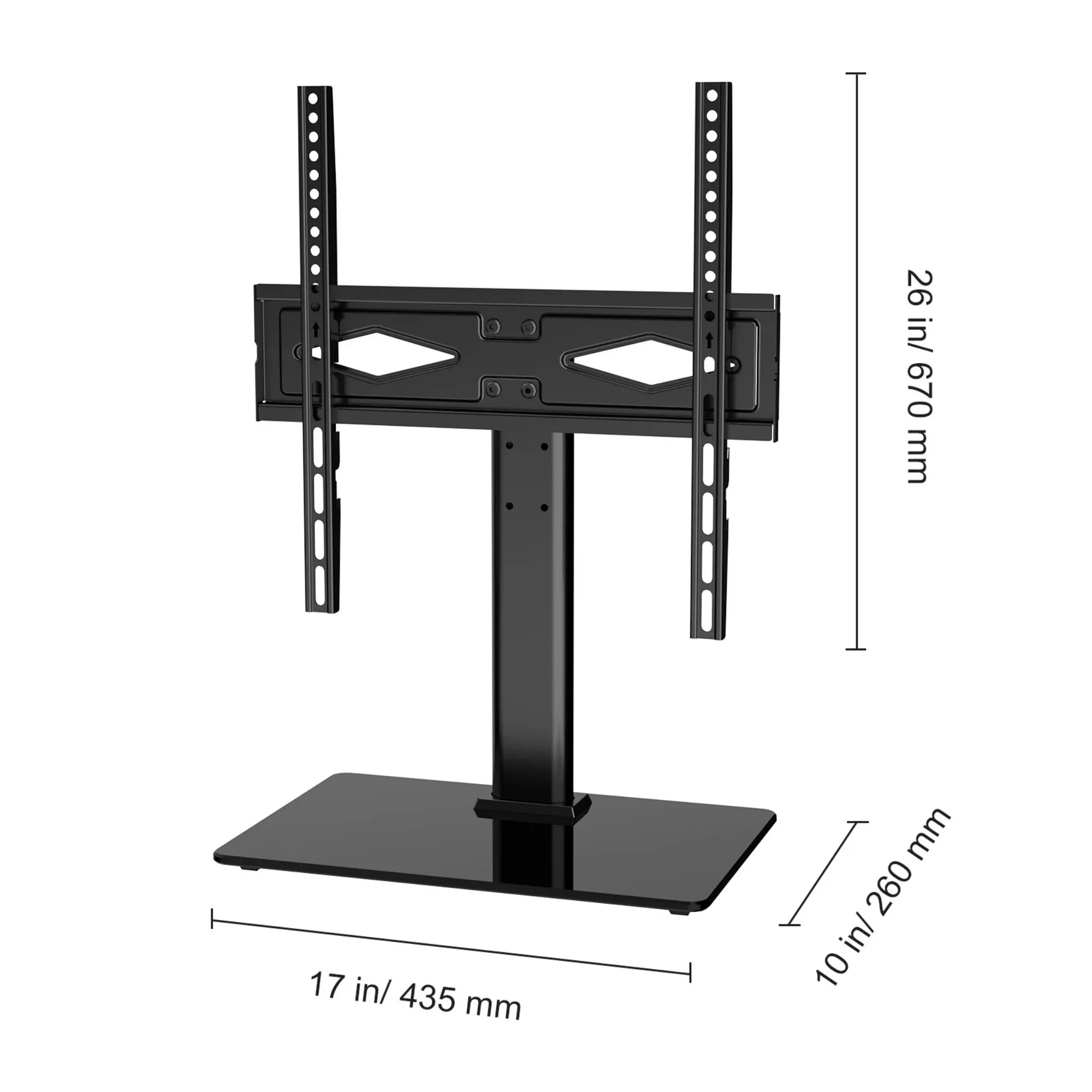 

30" Faux Fur Printed Saucer Chair, Television Mount Stand, Rotating Universal Stand for Televisions from 32 to 55 inches,