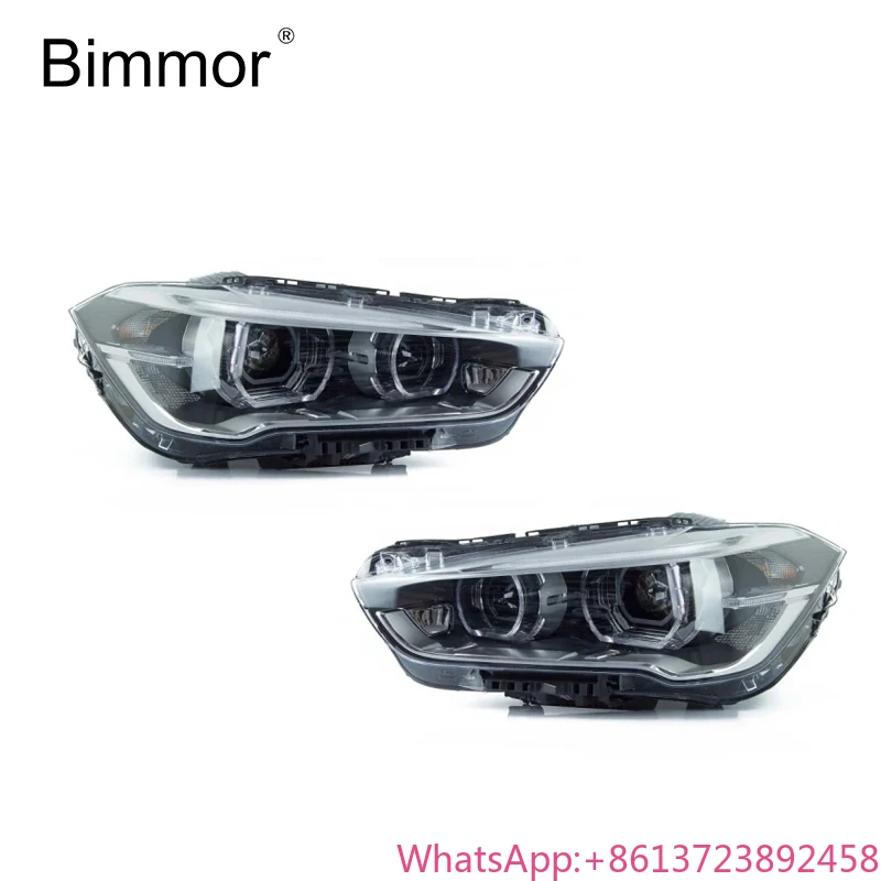 Bimmor Headlight for BMW F48 F49 X3  2016-2019 HeadLights LED Front HeadLamp Factory Replacement Semi Assembly