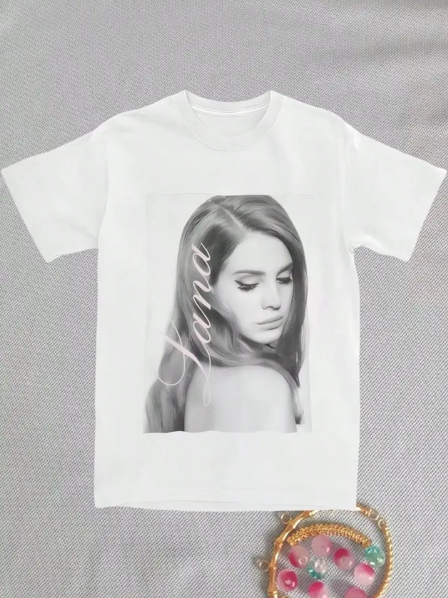 

Белая футболка с графическим принтом, свободного кроя, из хлопка, с коротким рукавом, повседневный уличный стиль