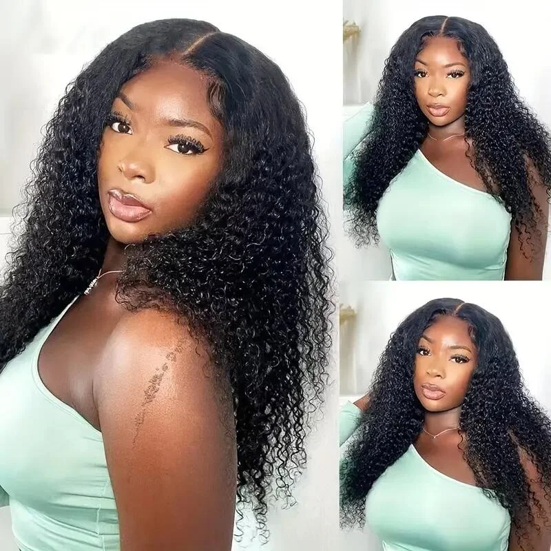 Afro Kinky Curly Closure Human Hair 4x4 Free Part Closure 12-22Inch Natural Color Swiss Lace Closure 100% Human Hair Closure