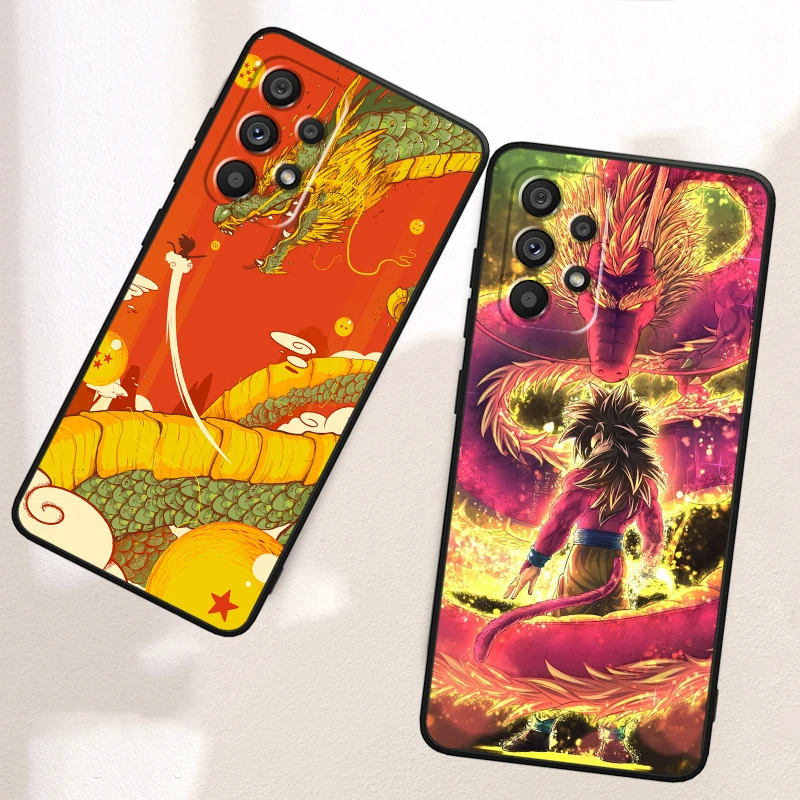 DB-D-Dragons B-Balls Cool Anime For Samsung A53 A52 A33 A32 A51 A71 A21S A13 A73 A55 A22 A23 A35 A72 A54 A12 5G Black TPU