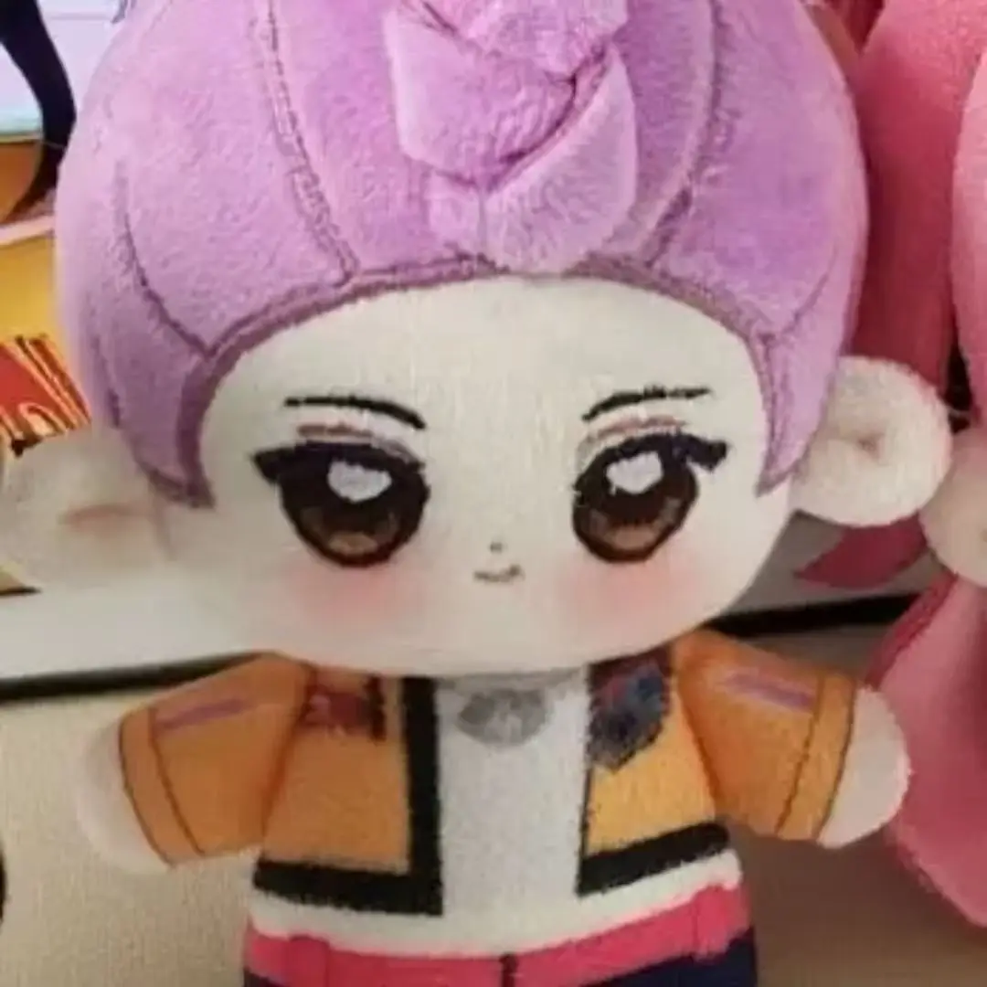 재고 있음 10cm 데몬 헌터즈 루미 미라 조이 코튼 인형 바디 드레스업 의류 귀여운 소프트 토이 애니메이션 모델 피규어 컬렉션 선물