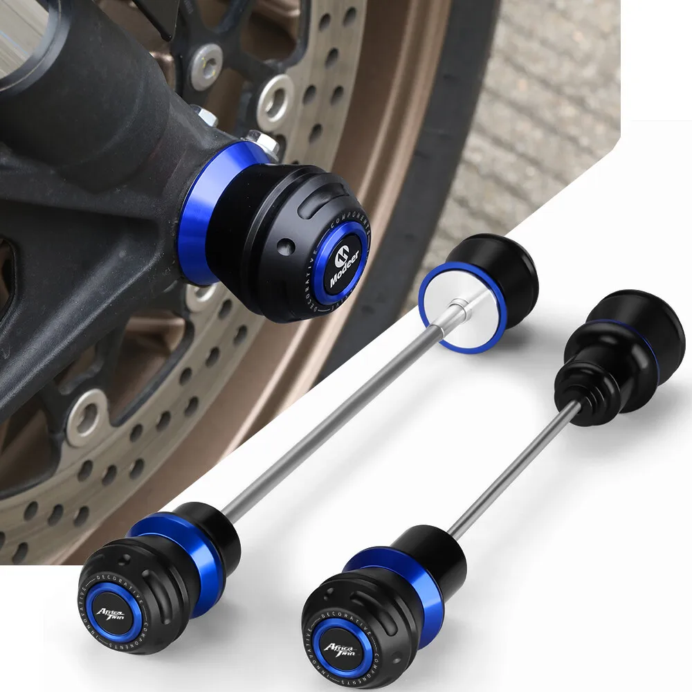 

Для Honda CRF1000L Africa Twin Adventure CRF1100L 2016 2017 2018 2019 2020 Передняя и задняя ось с ЧПУ Вилка колеса Слайдер защиты от столкновений