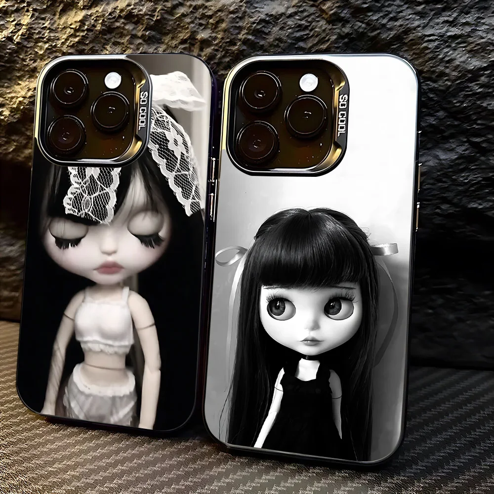 Cartoon Blythes Puppen Handyhülle für iPhone 17 16e 16 15 14 13 12 11 mini Pro Max X XR XSMAX 8 7 Air Plus Sturzsichere Matte Hülle