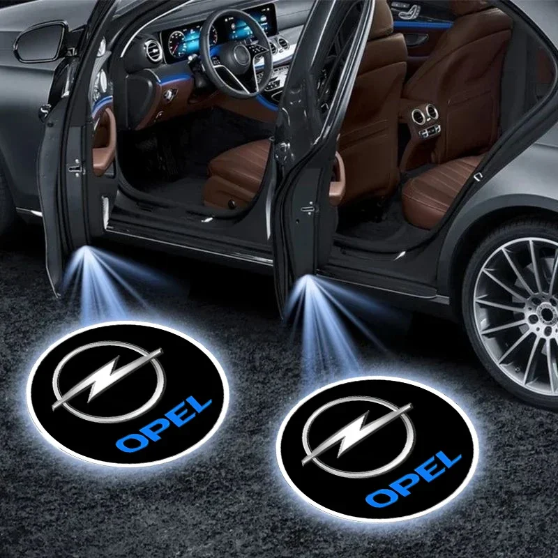 Car Door Light LED Welcome Lamp For Opel Adam Ampera Corsa Insignia Karl Rocks-e Astra Energy Crossland Crossland-X Mokka Combo