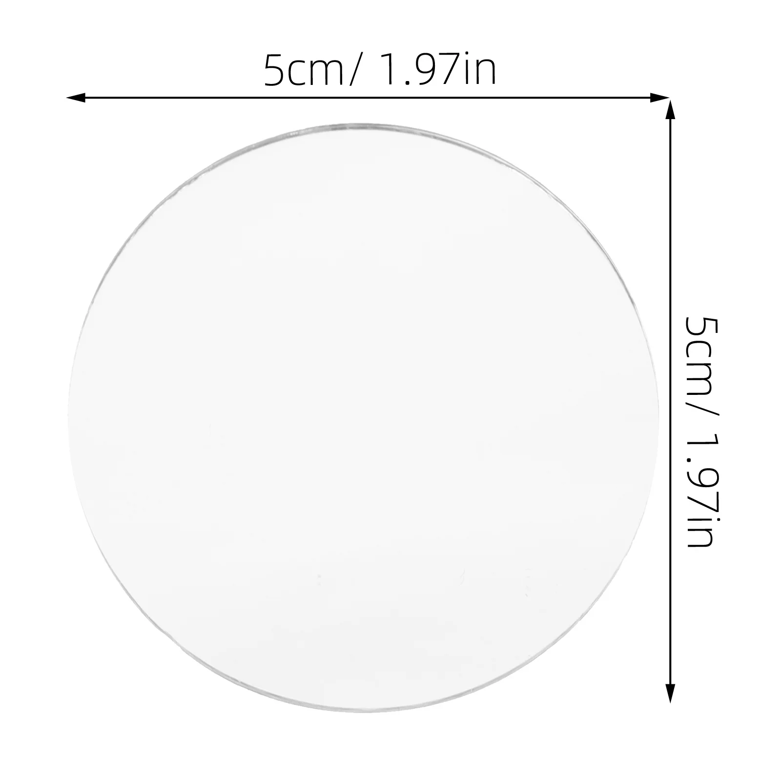 10 stuks ronde spiegellensen premium glazen make-upspiegelblad voor doe-het-zelf ambachten draagbaar ontwerp kleine spiegels ambachtelijke spiegels