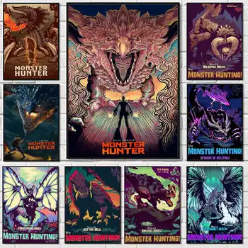 M-Monster Hunter Oyun Posteri Yüksek Kaliteli Duvar Sanatı Ev Ofis Yatak Odası Oturma Odası Koridor Bar İçin Mükemmel Hediye 8 best sales Canavar avcısı aksesuarları - №8