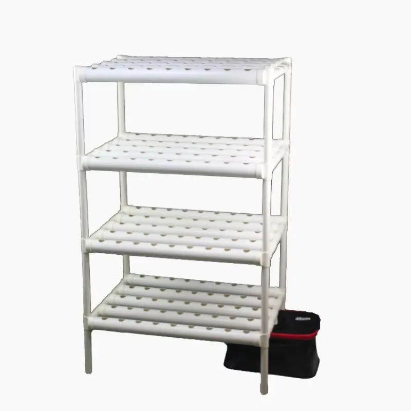 Plant Hydroponics Nft System with 108/144/180 Holes Kits Vertical Hydroponics PVC Pipe Plant Vegetable