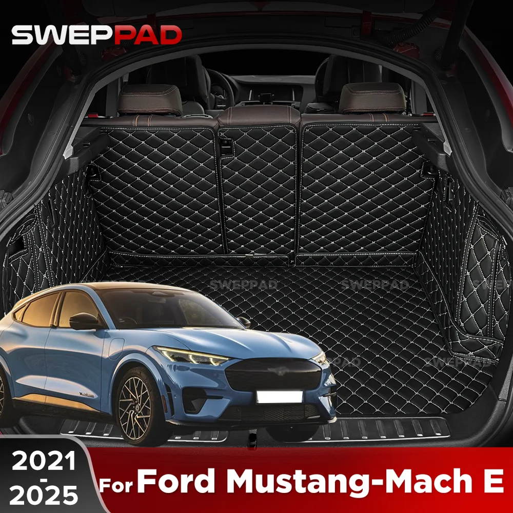 

For Ford Mustang-Mach E 2021-2025 2024 2023 22 Auto Full Coverage Trunk Mat Car Protective Pad Cargo Liner Interior Accessories