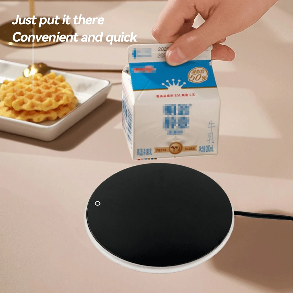 Calentador de tazas de café, calentador de tazas, almohadilla calefactora USB, posavasos termostáticos eléctricos para té de la leche y agua, calentador de tazas para el hogar y la Oficina, CC de 5V