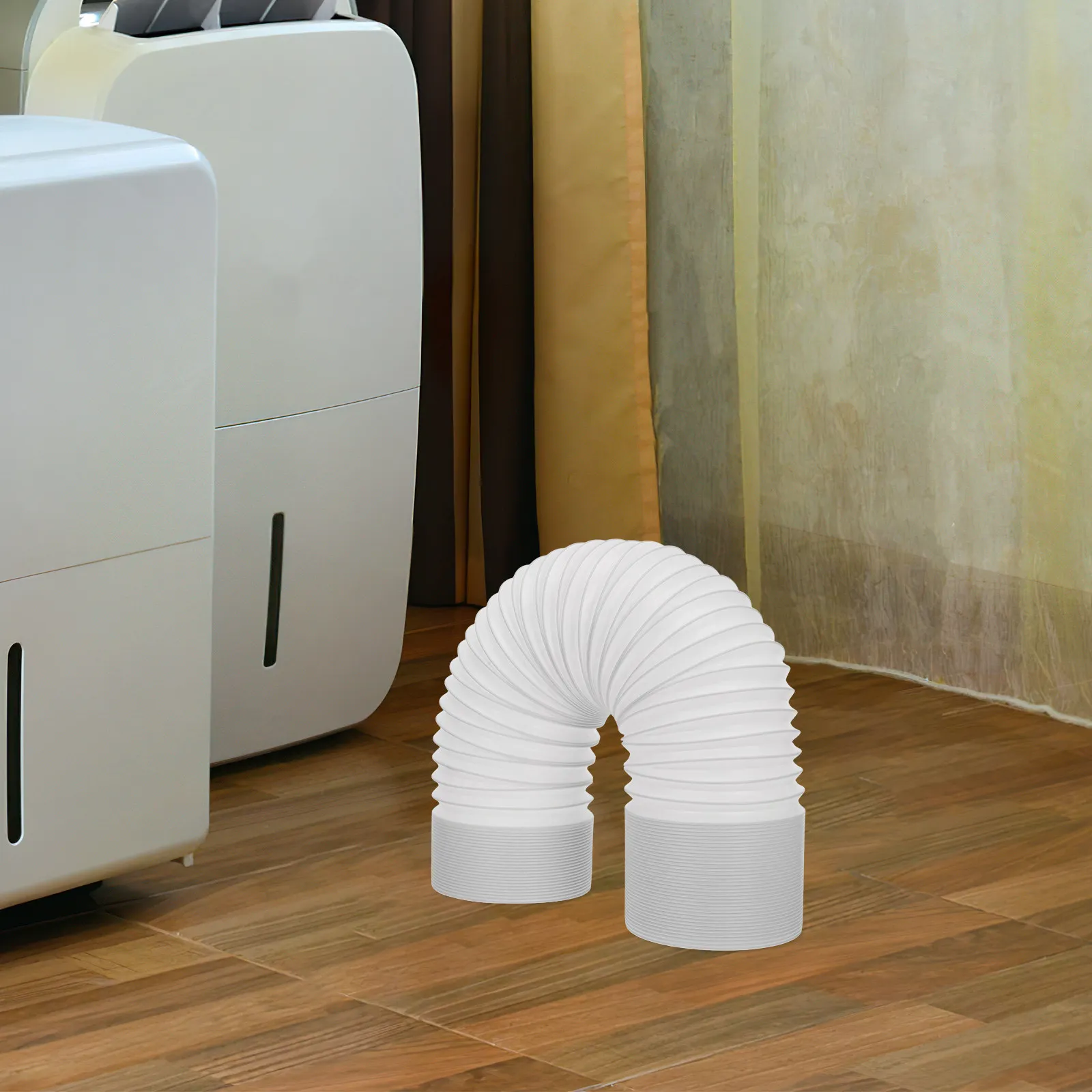 

Air Conditioner Exhaust Duct Hose Portable Window Telescopic Heat Pipe Long Enough For Most Retractable Storage Wear