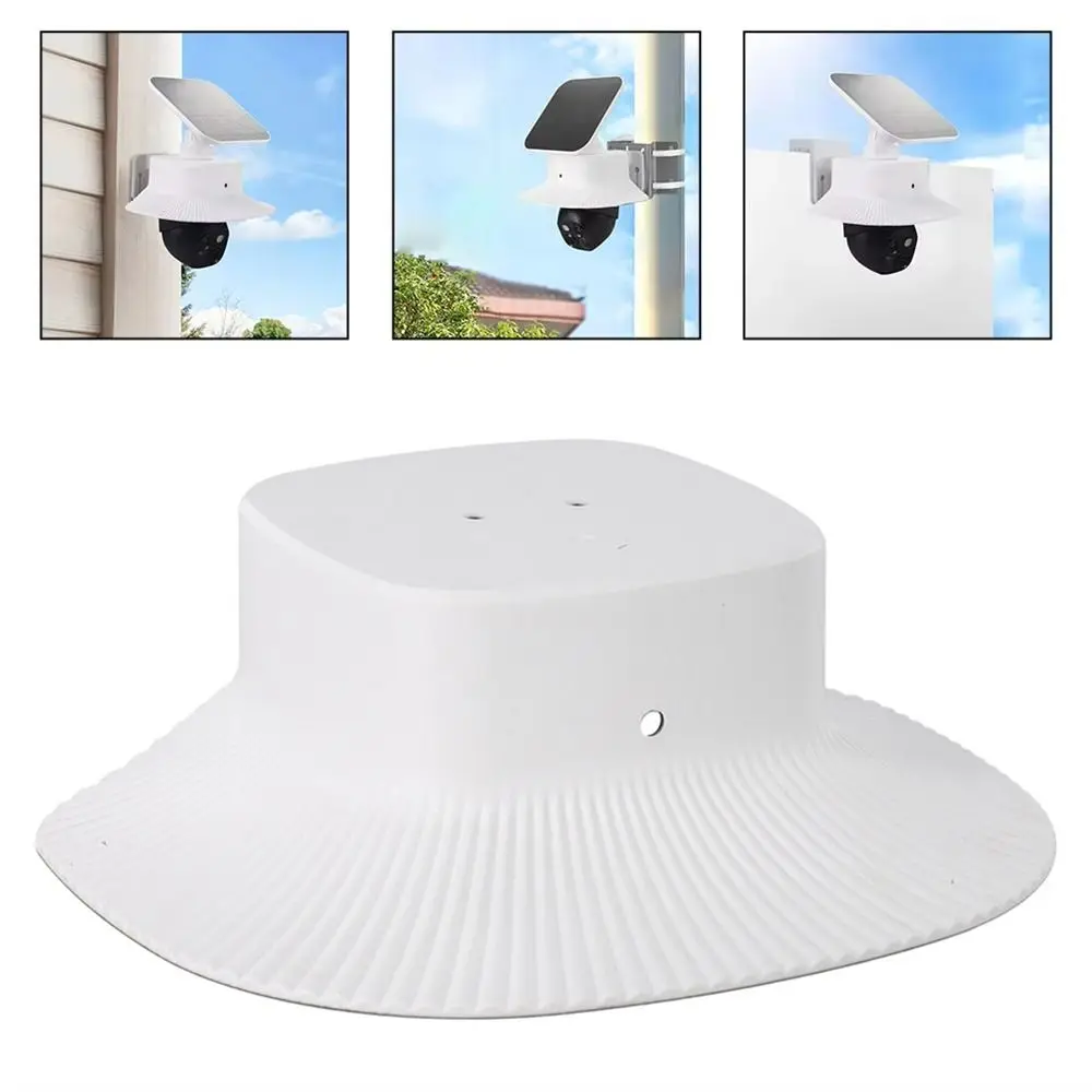 Against Rain Sun Camera Weatherproof Cover Plastic White Security Camera Protective Cover Camera Protection for Eufy S340