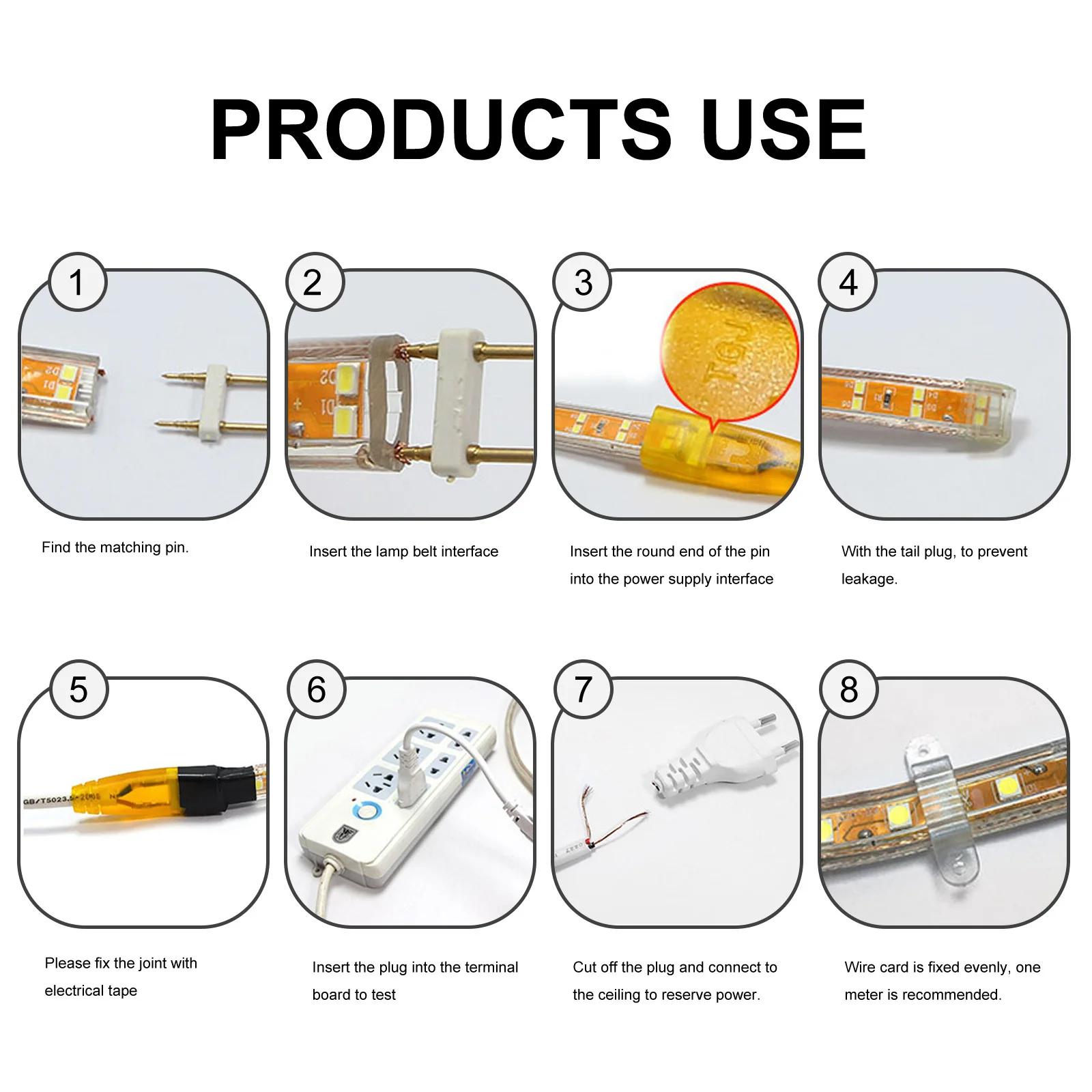 

100Pcs Strip Lights Fixed Clips Transparent Clip Not Eye Catching Safely Securely Hold LED Strips Strip Lights Clips