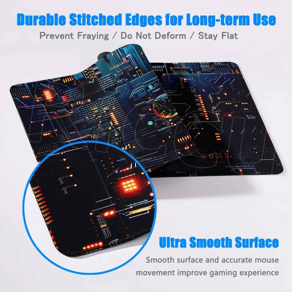 Large Inside Motherboard Circuit Board Mouse Pad Gaming Cushion Mousepad Computer Laptop Game XXL Mat Desk Aesthetic PC Deskmat
