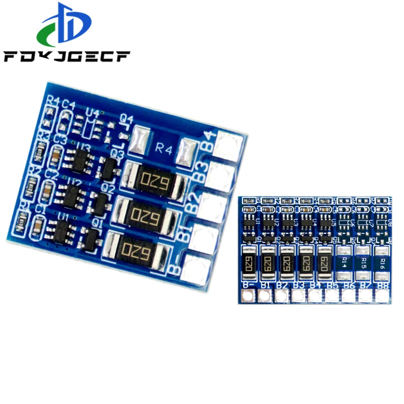 3S 4S 5S 6S 7S 8S 21V 4.2v li-ion balancer board 18650 li-ion balncing full charge battery Balance Function Protection Board