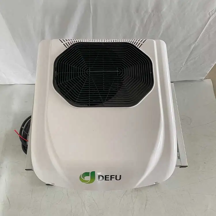 All In One Rooftop Vehicle Battery Electric Automatic 12v 24v Trucks Air Conditioner For Car RV Truck