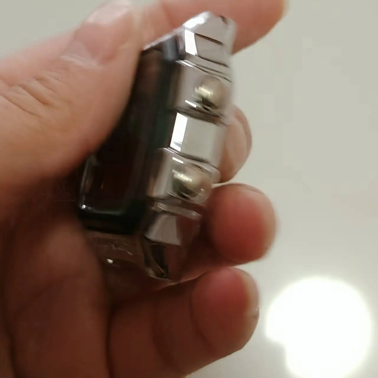 작은 사각형 BIFANXI AE1200 호환, 수정 금속 스테인레스 스틸 케이스, 시계 케이스 액세서리