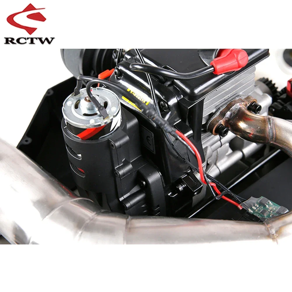 Carro rc fácil de iniciar conjunto de partida eletrônica para 1/5 fid ddt tit tsrc hpi rovan km baja lt fg gopped 23cc ~ 45cc peças de motor