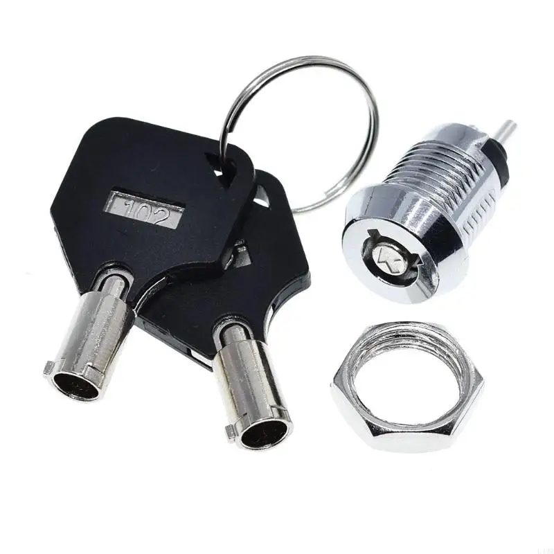 Blocco alimentazione in acciaio inossidabile L4MB 12mm per interruttore tasto DOPPIALE TIPO TIPO OUT OUT PER BLOCCO CHIAVE