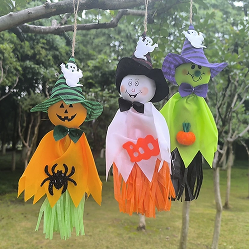 Pumpkin Halloween Party Hanging Decoration Ghost Party Props Supplies Horror Halloween Decoration Outdoor Garden Prop Kids Favor