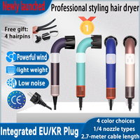 1400W pure original high-power hair dryer, dries hair quickly, lightweight body, low noise, comes with various types of nozzles