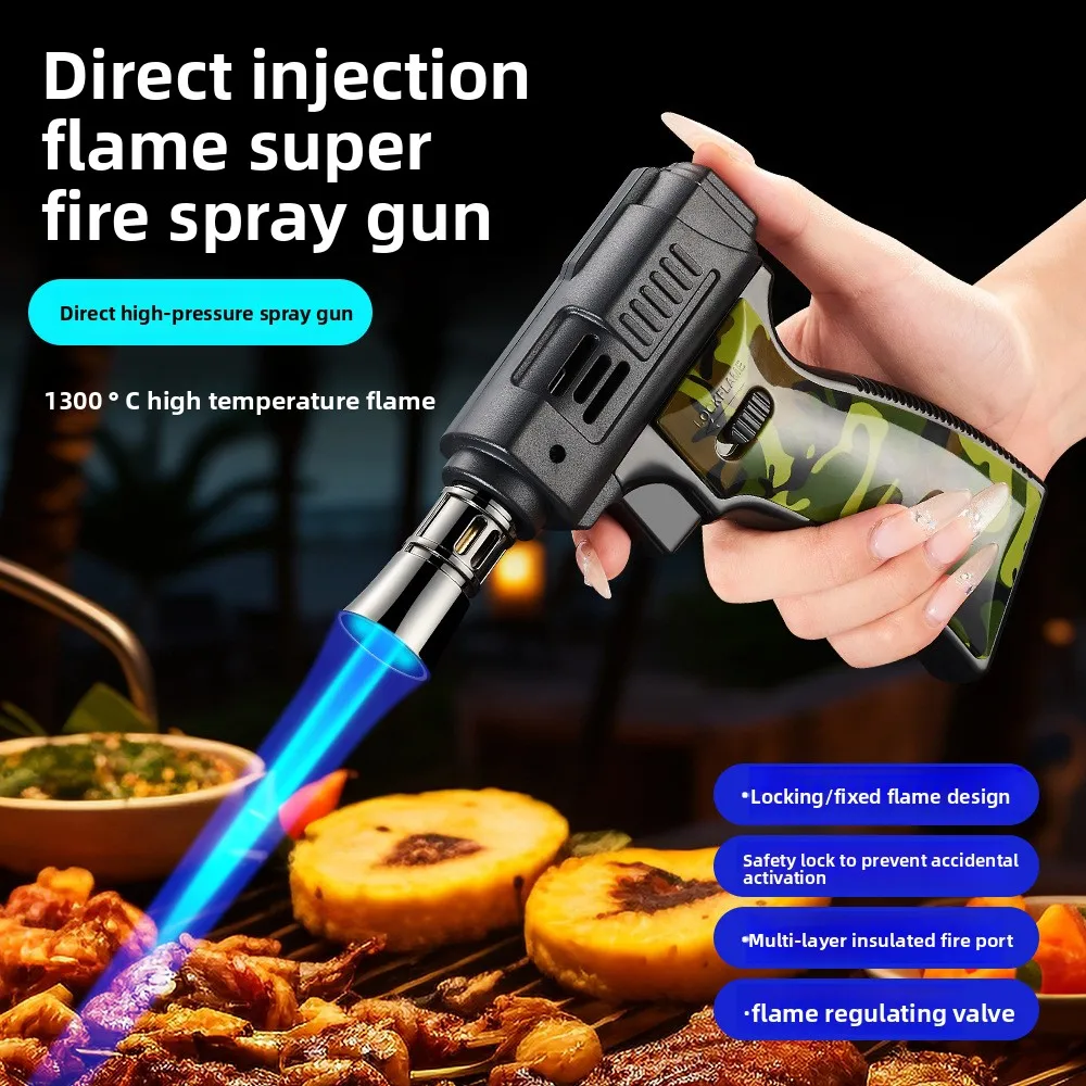 

Портативный огнемет, сварочная горелка, уличный воспламенитель, пистолет зажигания, сварочная горелка для металла, уличный кемпинг, барбекю, кухонный инструмент