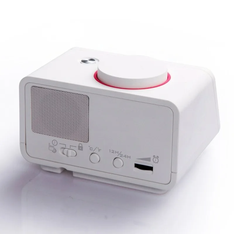C1 Silent Alarm Clock LED Display Thermometer Big Bell Snooze Function Luminous Design Bedside Night Use view 3