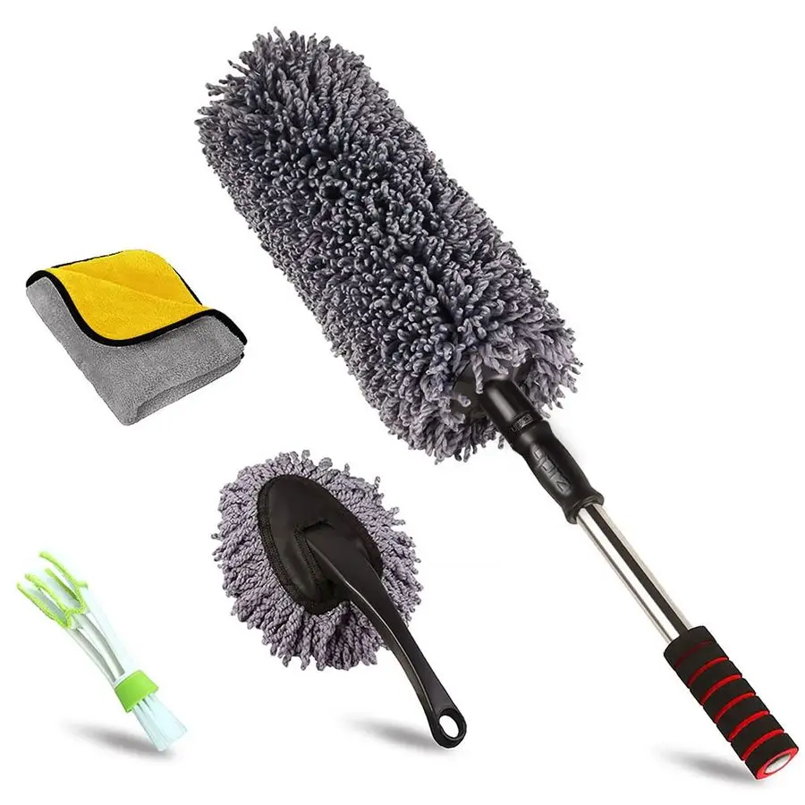 

Ultimate Car Duster KitBest Microfiber Multipurpose Duster,Interior ampExterior Cleaning Tools,Dashboard Detailing Brush,Scratch