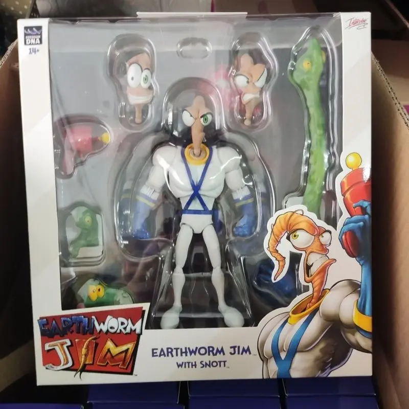 Figura de acción original PDNA 1/12 Earthworm Jim Psy Crow Bob The Killer, cuerpo de gusano, Psy-Crow Bob The Killer, juguetes coleccionables, regalo
