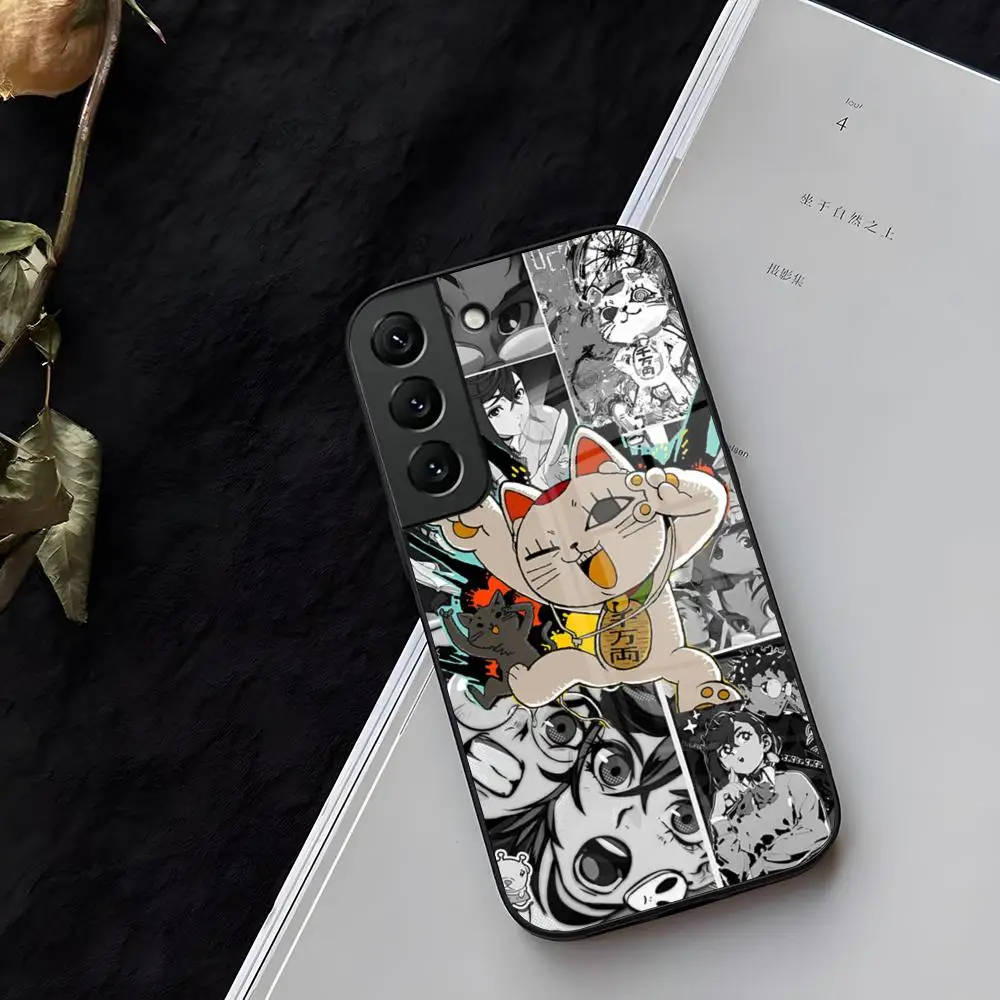 Mobile D-Dandadan Anime Phone Case Glass For Samsung S26 S25 S24 S23 Ultra Fe Plus A16 A17 A37 A57 A15 A25 A35 Cover