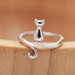 Anelli per gatti in argento Sterling 925 per le donne fidanzamento gioielli firmati di lusso gioielli GaaBou femminili