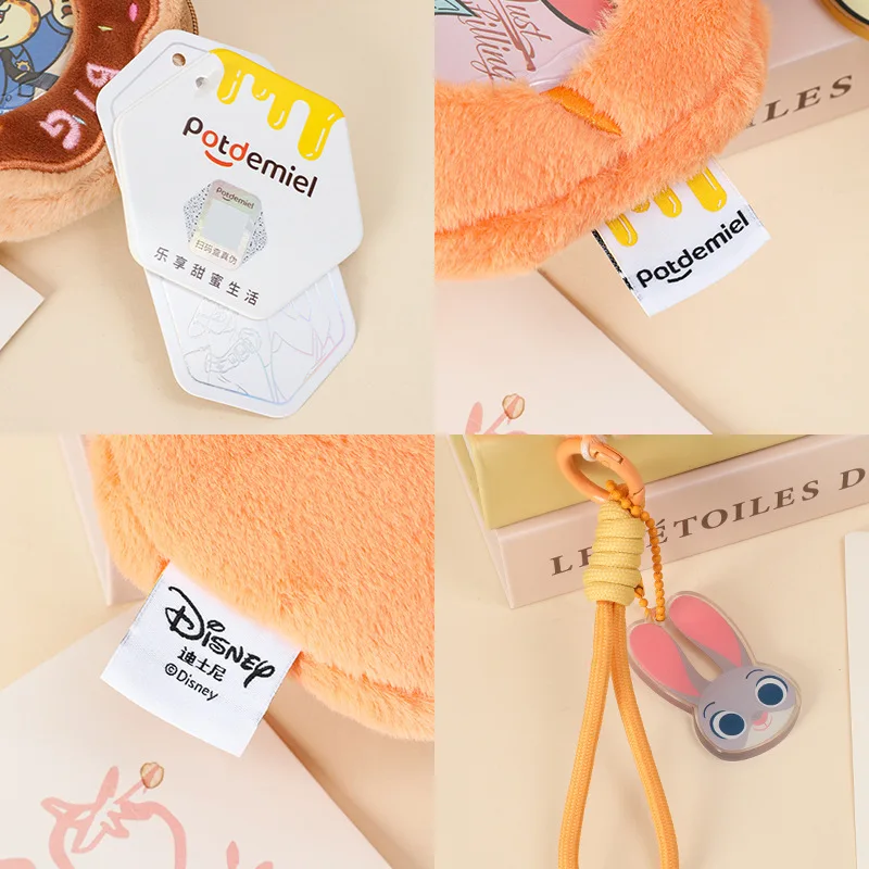 New Disney Stitch Crazy Zootopia Series Judi Nick Leopard Police Officer Smachley Doll Cartoon Cute Coin Purse Pendant