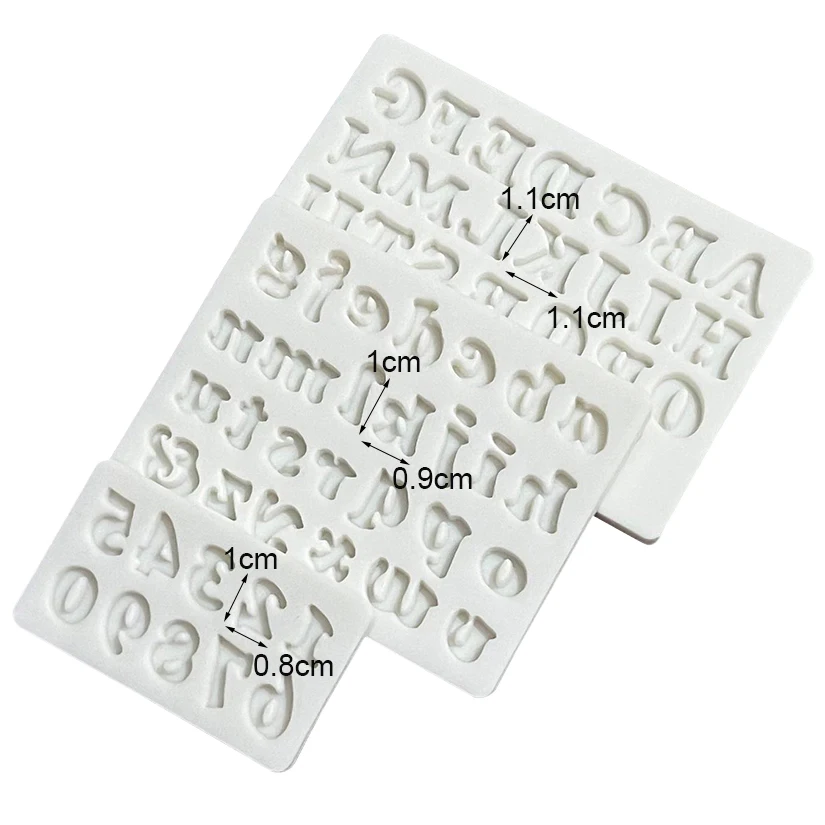 Gotische Alphabet- und Zahlen-Fondant-Kuchenform Schokoladenform für Küchendekoration – Detail 11