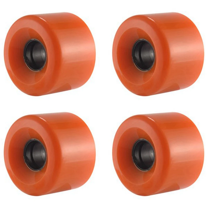 4 PCS Skateboard Wheels Elastic PU Wearable Flexible Durable 65X45 PU Skateboard Wheels Sports