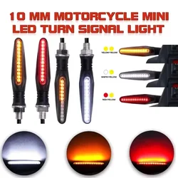 12V Motorcycle Turn Signal LED Lights White Red Amber Flowing Indicators Front Rear Light Flasher Blinker For Dirt Bike Sport