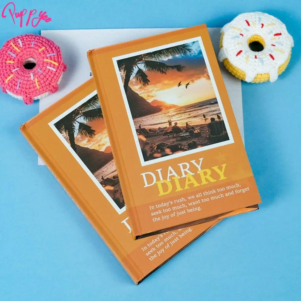 98 sheets Beach Agreement Theme Notebook romantic Creative Diary notebook Thick Paper Multifunction Diary Handbooks Gifts
